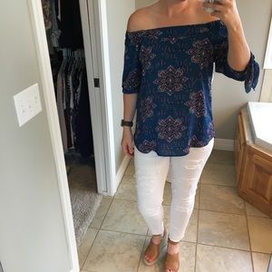 Renee C. Tops - Off the Shoulder Tunic Renee C. Tops - Off the Shoulder Tunic